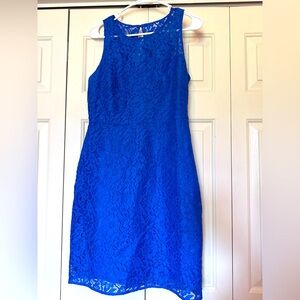 J. Crew Blue Sheath Sleeveless Dress